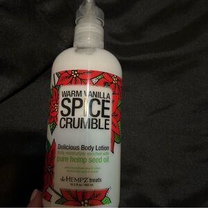 Hempz Warm Vanilla Spice Crumble Body Lotion - White and Red (2 bottles)